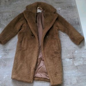 Aritzia babaton Camel teddy coat size 1